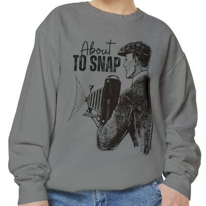 About to Snap Comfort Colors Sweatshirt - Eddy and Rita