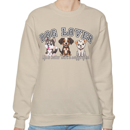 Dog Lover's Delight: Life is Better with a Wagging Tail Women's Sweatshirt