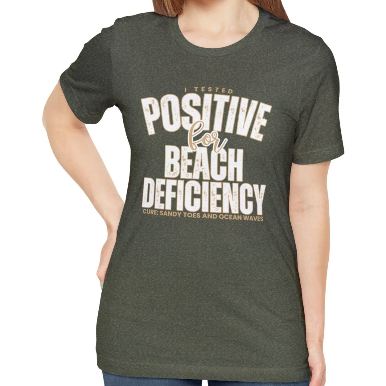 Women's "Beach Deficiency" Bella Canvas T-Shirt - Eddy and Rita