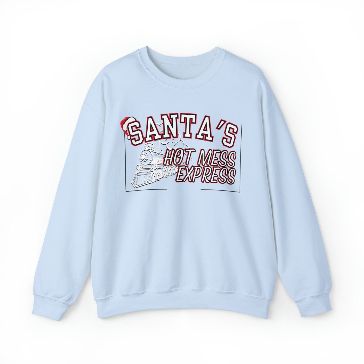 Women's 'Santa's Hot Mess Express' Christmas Sweatshirt - Festive & Fun Holiday Wear - Eddy and Rita