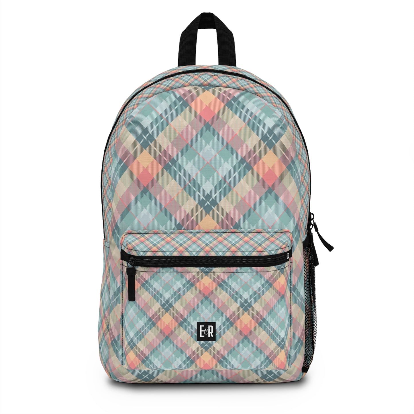 Eddy and Rita Women's Pastel Plaid Backpack - Premium Designer Bag for Stylish Moms, Nurses, and Professionals