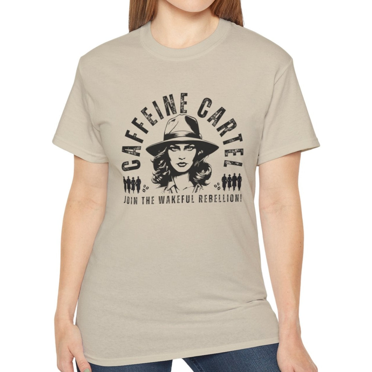 Caffeine Cartel Women's Cotton T-Shirt - Eddy and Rita