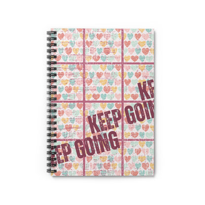 Keep Going: Heartfelt Spiral Notebook for Daily Inspiration and Positive Reflections - Eddy and Rita