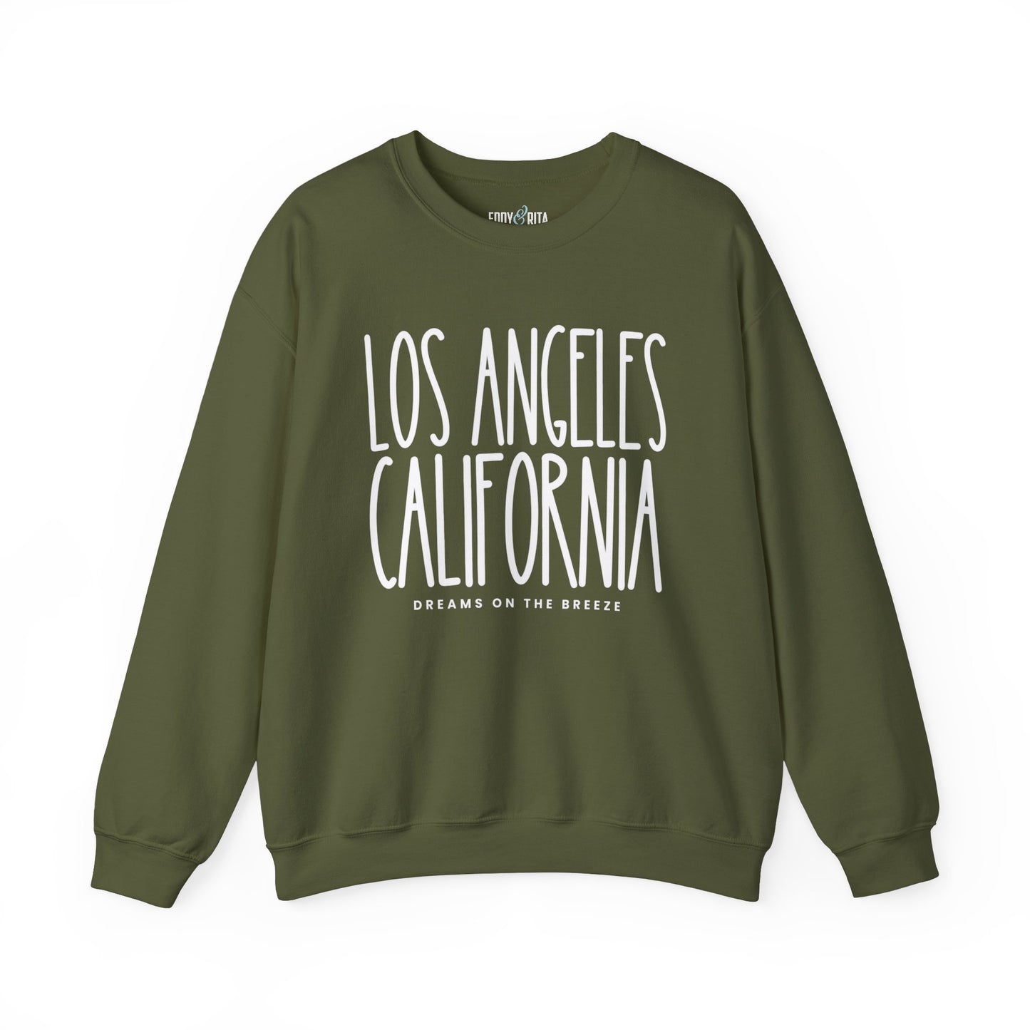 Los Angeles California Vibes: Women's Sweatshirt for West Coast Style and Relaxed Comfort - Eddy and Rita