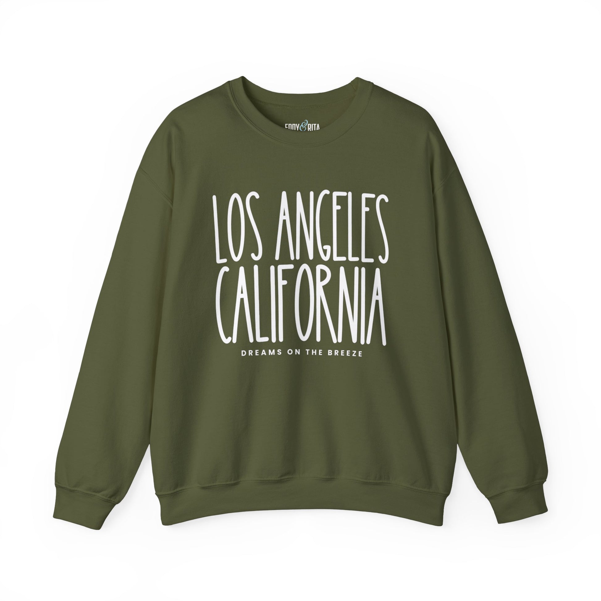 Los Angeles California Vibes: Women's Sweatshirt for West Coast Style and Relaxed Comfort - Eddy and Rita