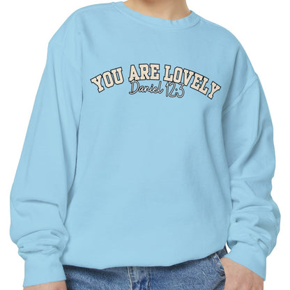 Women's Comfort Colors Sweatshirt with 'You Are Lovely' Inspired by Daniel 12:3 - Eddy and Rita