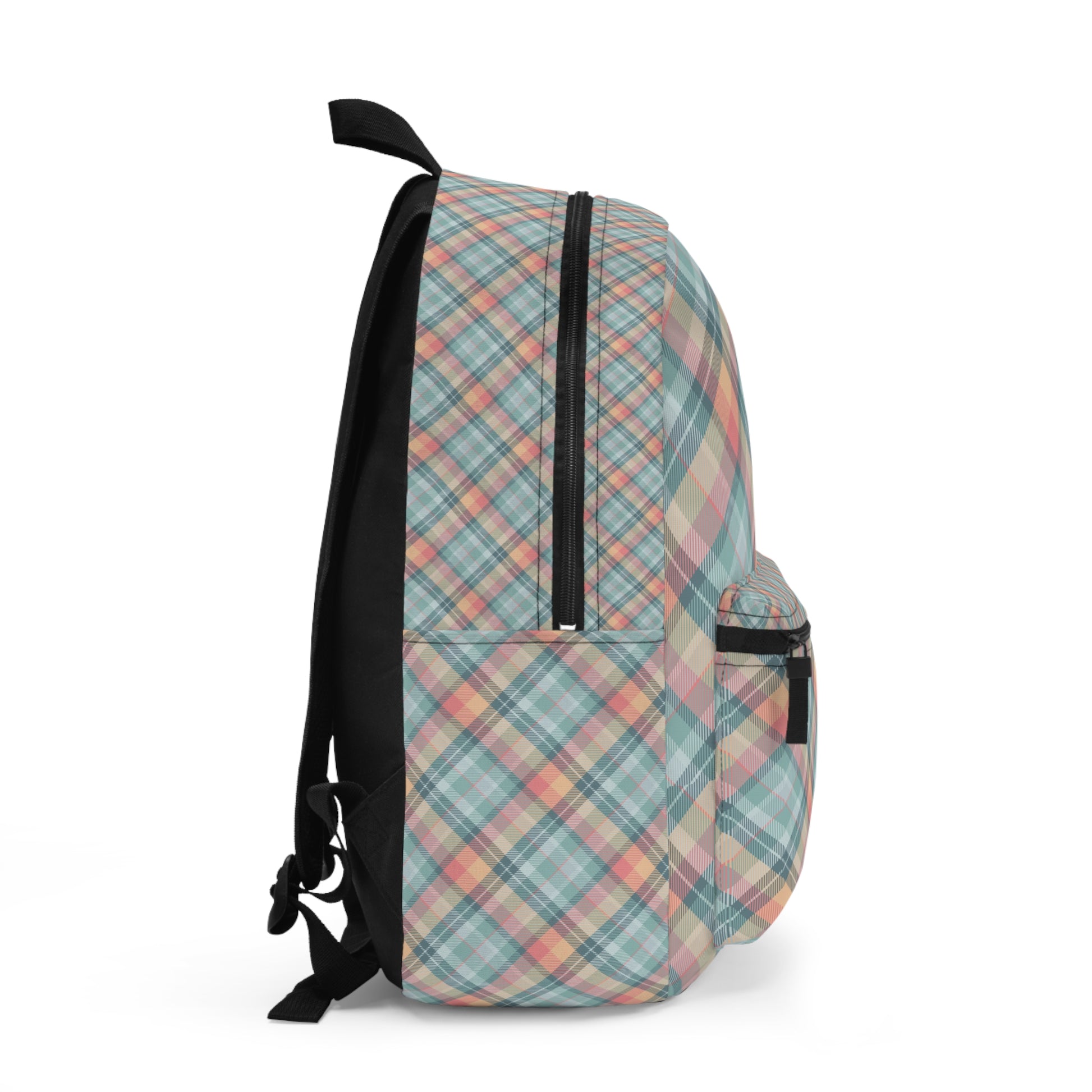 Eddy and Rita Women's Pastel Plaid Backpack - Premium Designer Bag for Stylish Moms, Nurses, and Professionals