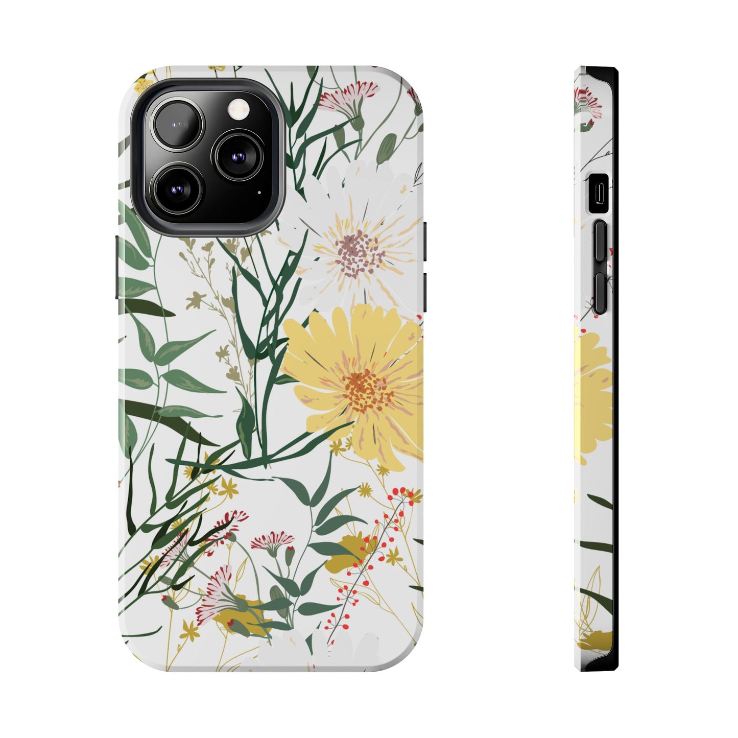 Tough Phone Case for iPhone – Botanical Flowers Design | Stylish and Durable Stocking Stuffer Gift