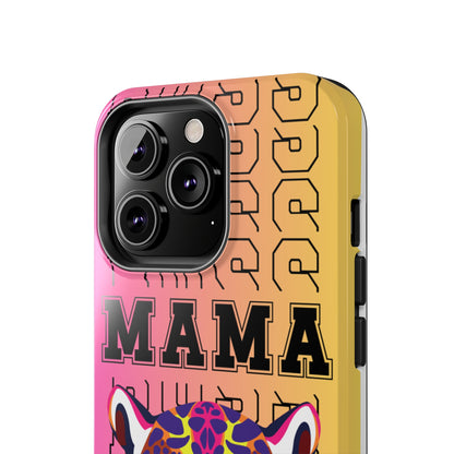 Colorful Cheetah 'Boss Mama' iPhone Case - Stylish and Empowering Protective Cover