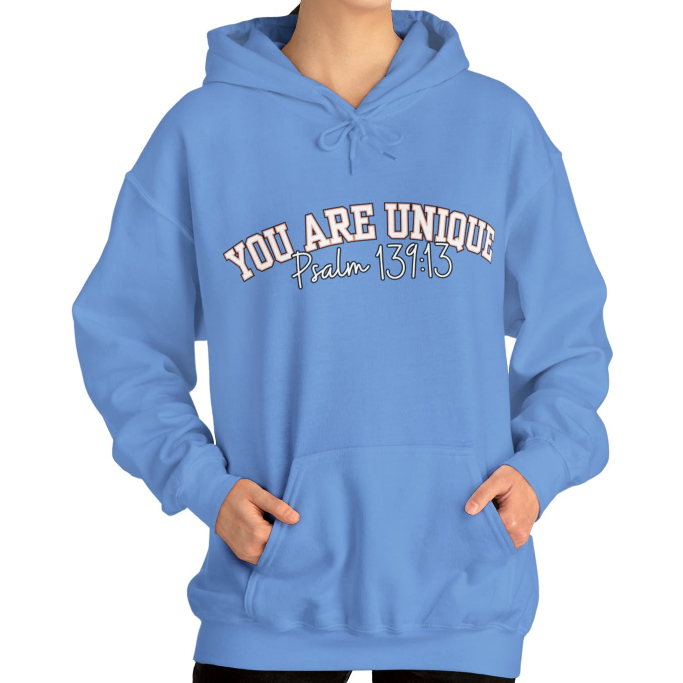 Women's Hoodie with 'You Are Unique - Psalm 139:13' Affirmation - Eddy and Rita