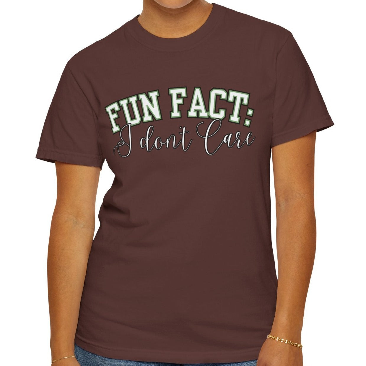 Fun Fact: I Don't Care Tee – Casual Statement Top for Nonchalant Style - Eddy and Rita