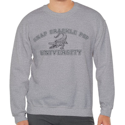 Men's 'Snap Crackle Pop University' Alligator Graphic Sweatshirt - Eddy and Rita