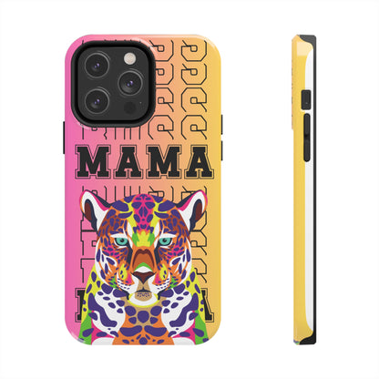 Colorful Cheetah 'Boss Mama' iPhone Case - Stylish and Empowering Protective Cover