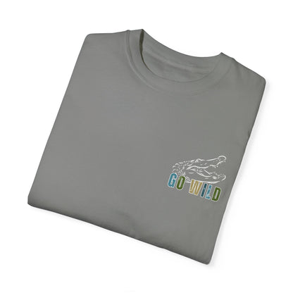 Eddy and Rita Men's Comfort Colors T-Shirt - "Go Wild" Alligator Graphic Tee