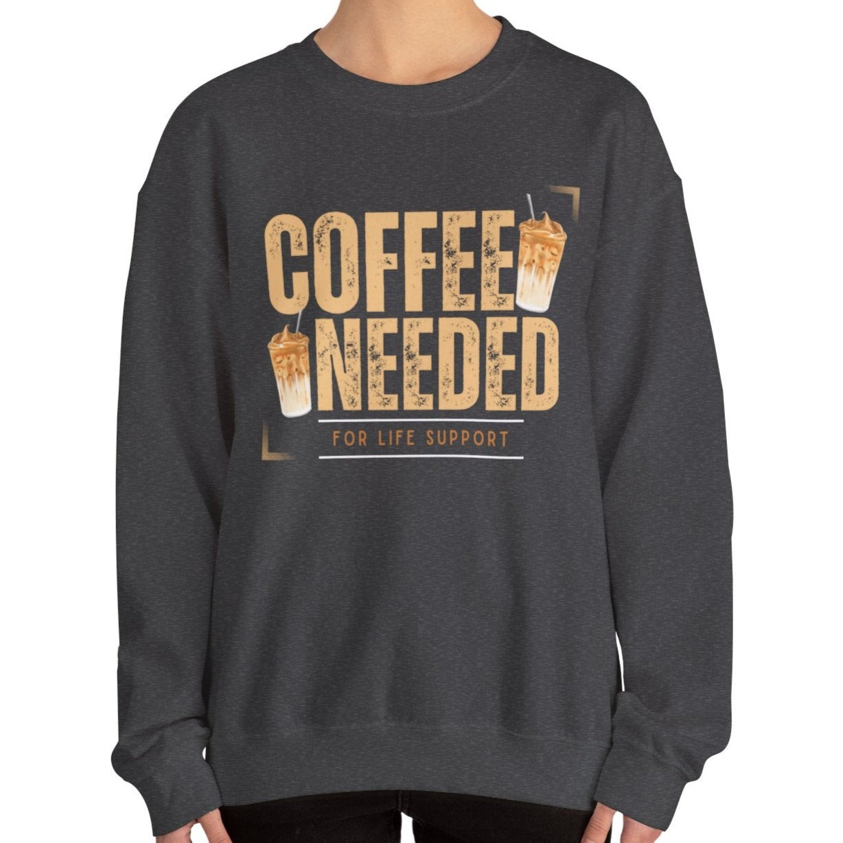 Coffee Needed: Women's Cozy Sweatshirt for Caffeine Lovers - Eddy and Rita