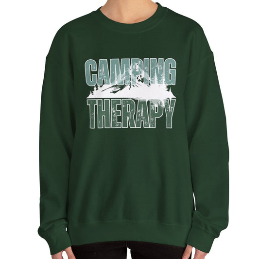 Camping Therapy: Women's Cozy Sweatshirt for Outdoor Adventure Bliss - Eddy and Rita