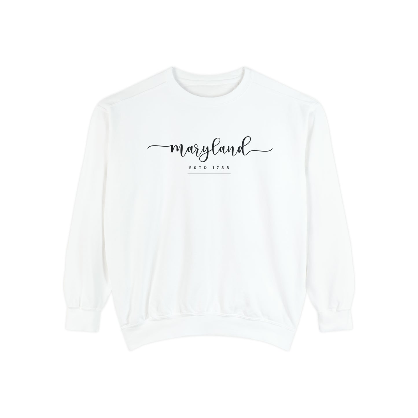 Cozy Comfort Colors Women's Sweatshirt Maryland-Inspired Chic - Eddy and Rita