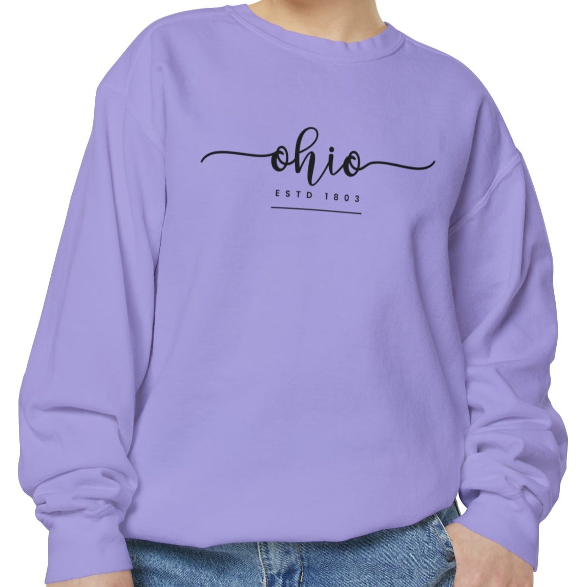 Comfort Colors Women's Sweatshirt - Ohio Pride Pullover - Eddy and Rita