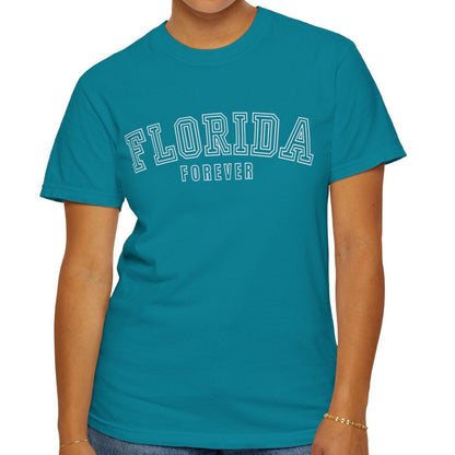 Eddy and Rita Women's Comfort Colors T-Shirt - "Florida Forever" Graphic Tee for Florida Lovers