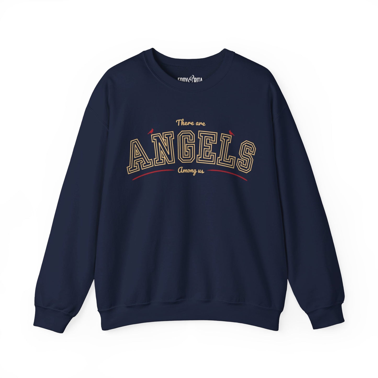 Women's Heavy Blend Sweatshirt – "There Are Angels Among Us" with Cardinals Graphic