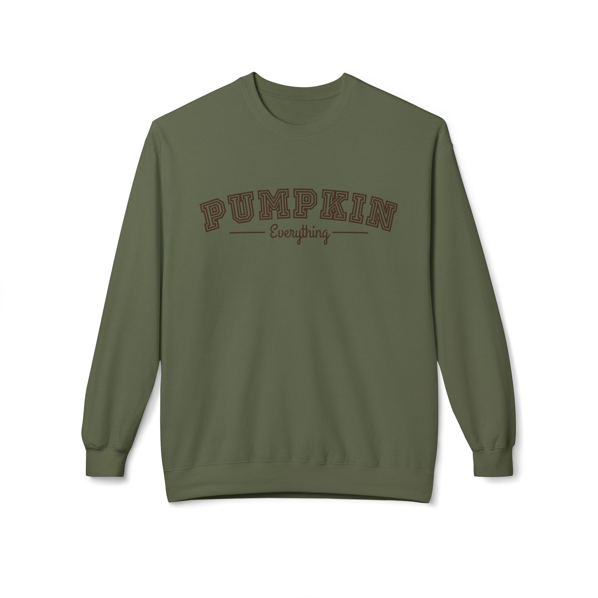 Eddy and Rita Women's Midweight Crewneck Sweatshirt - "Pumpkin Everything" Fall Graphic Pullover