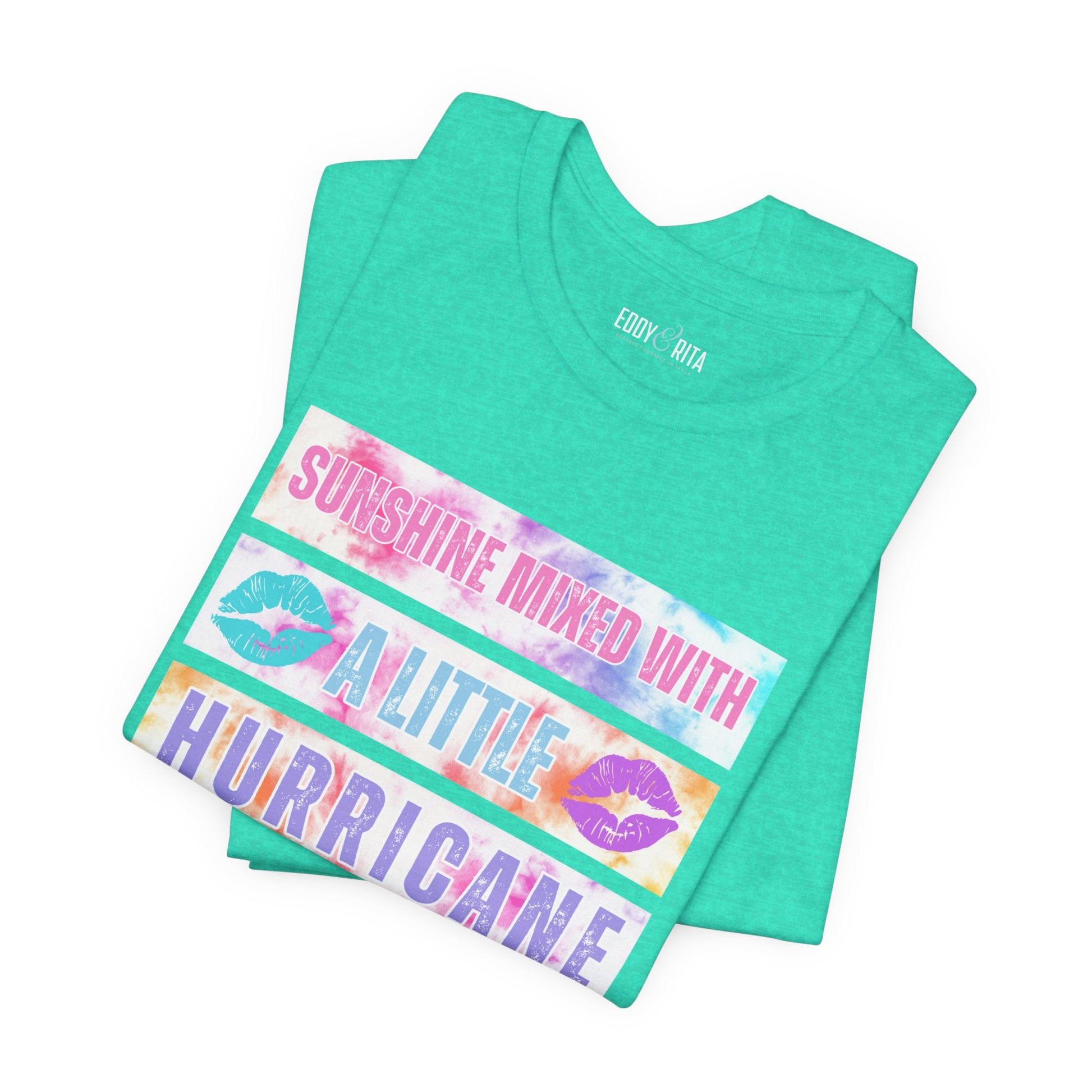 Sunshine & Hurricane - Women's Bella Canvas T-Shirt - Eddy and Rita