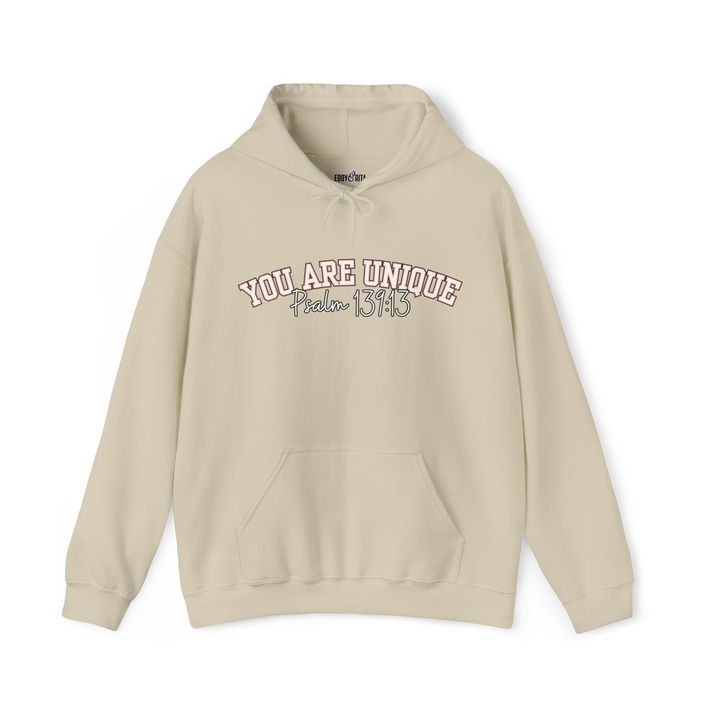 Women's Hoodie with 'You Are Unique - Psalm 139:13' Affirmation - Eddy and Rita