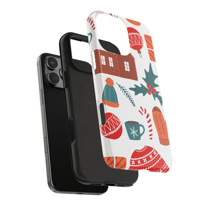 Tough Phone Case for iPhone – Festive Christmas Sweater Design | Durable and Stylish Holiday Stocking Stuffer