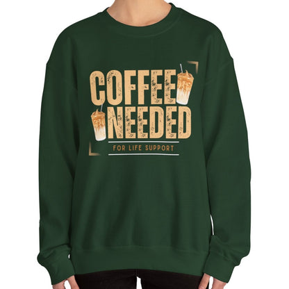 Coffee Needed: Women's Cozy Sweatshirt for Caffeine Lovers - Eddy and Rita