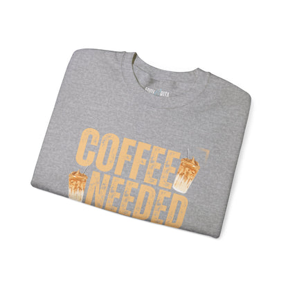 Coffee Needed: Women's Cozy Sweatshirt for Caffeine Lovers - Eddy and Rita