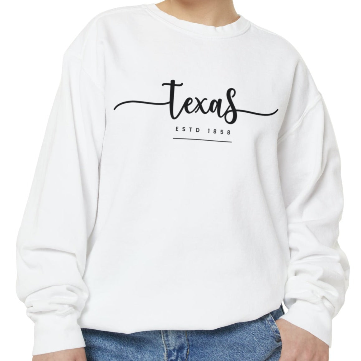 Texas Pride Comfort Colors Women's Sweatshirt - Eddy and Rita