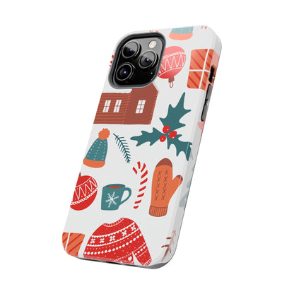 Tough Phone Case for iPhone – Festive Christmas Sweater Design | Durable and Stylish Holiday Stocking Stuffer