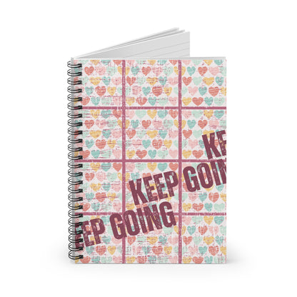 Keep Going: Heartfelt Spiral Notebook for Daily Inspiration and Positive Reflections - Eddy and Rita