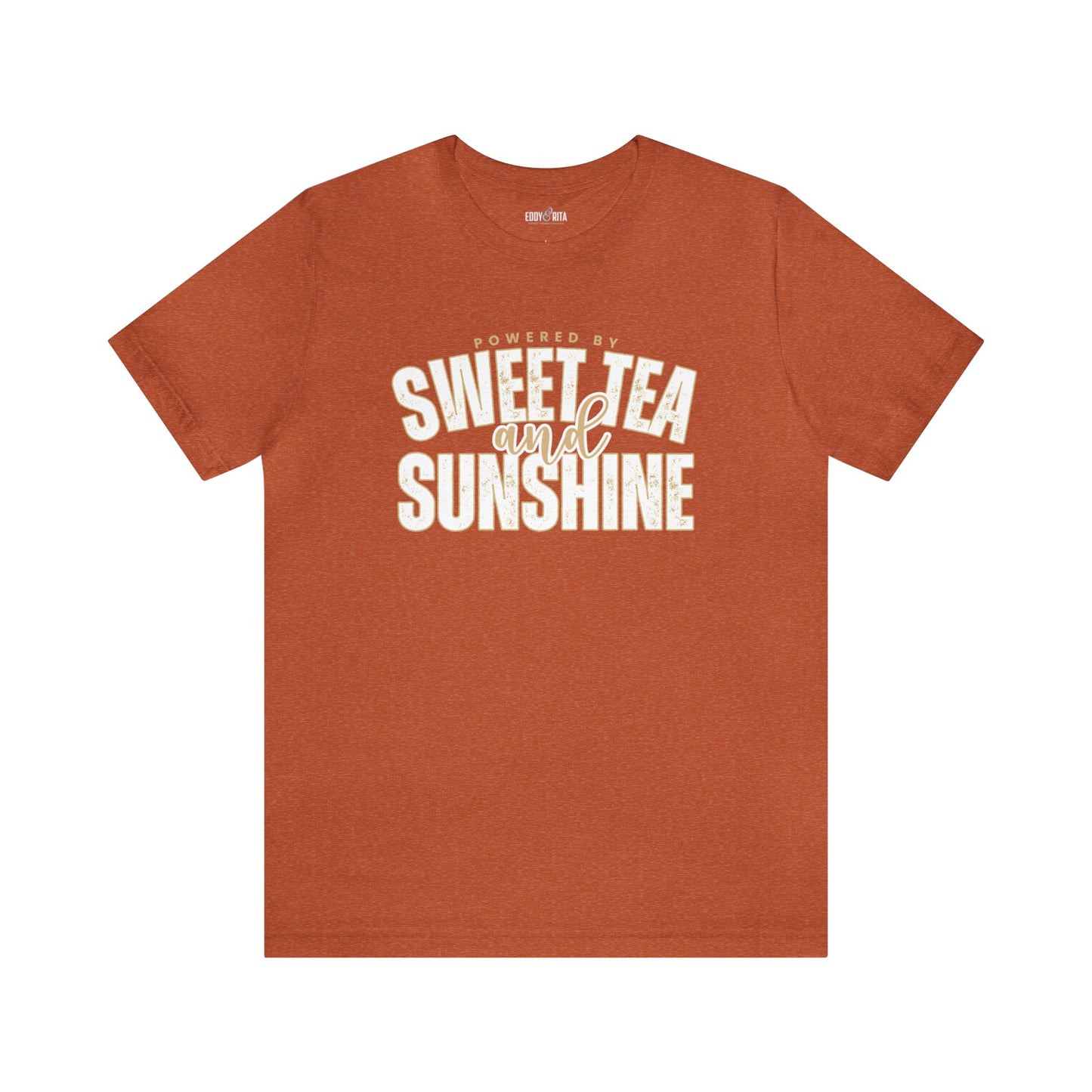 Powered by Sweet Tea and Sunshine" Women's Bella Canvas Tee - Eddy and Rita