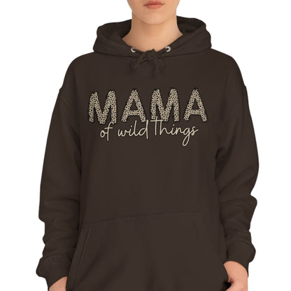 Women's Leopard Print 'MAMA of Wild Things' Hoodie Sweatshirt - Eddy and Rita