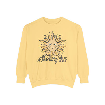 Shining 24/7 Women's Comfort Colors Sweatshirt - Cozy and Radiant - Eddy and Rita