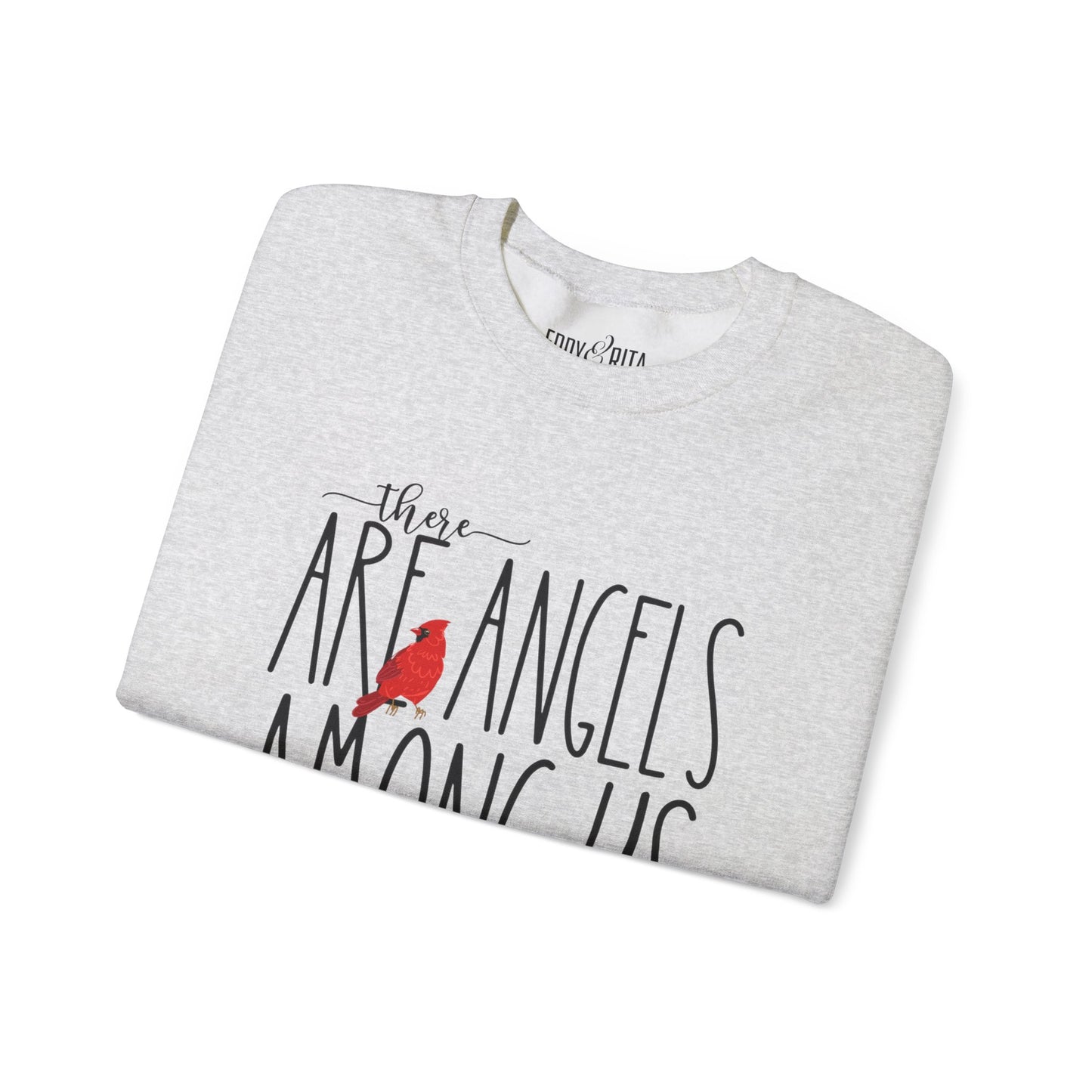 There Are Angels Among Us: Women's Inspirational Sweatshirt for Heavenly Comfort