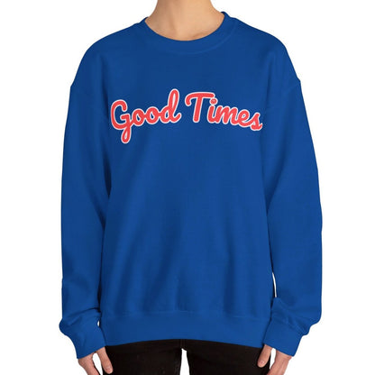 Women's Heavy Blend Sweatshirt – "Good Times" Cozy and Stylish Graphic Sweatshirt