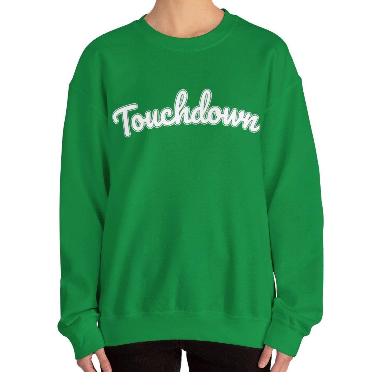 Women's Heavy Blend Sweatshirt – "Touchdown" Sports-Inspired Graphic Sweatshirt