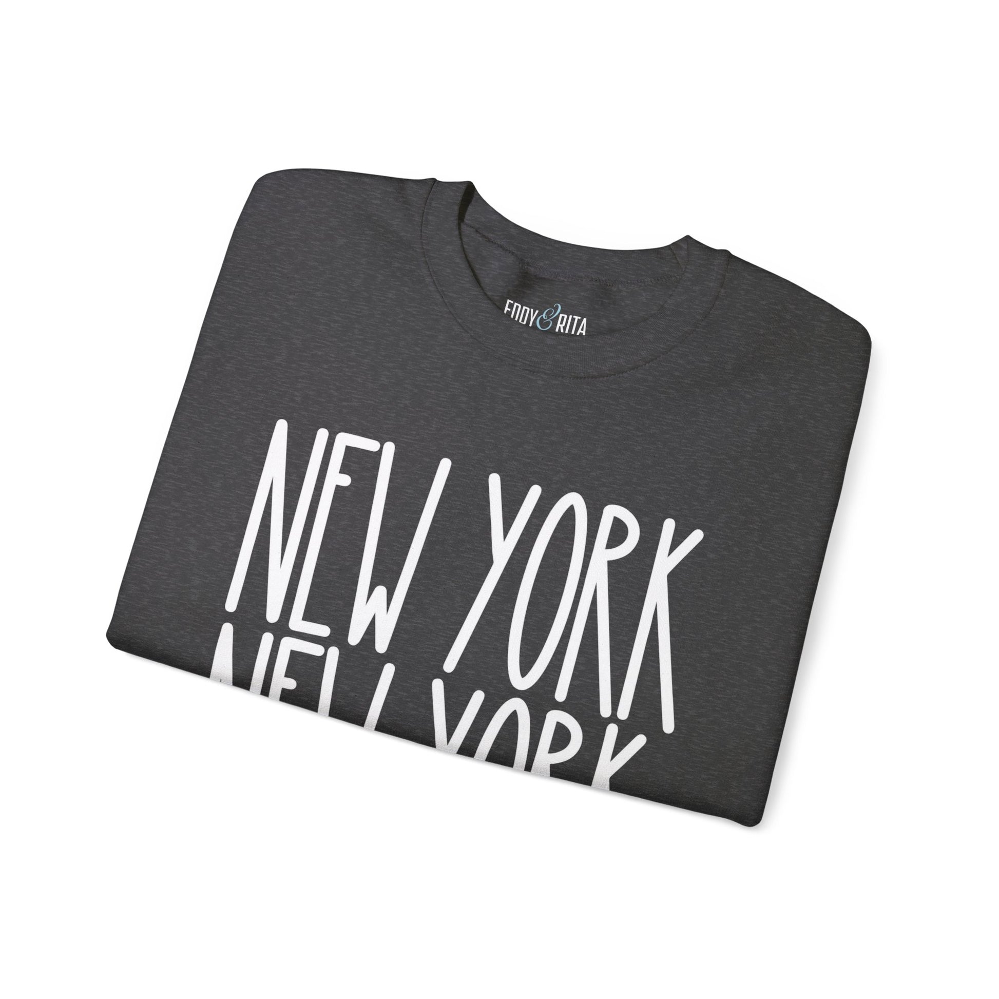 New York New York Chic: Women's Sweatshirt for Urban Style and Cozy Comfort - Eddy and Rita