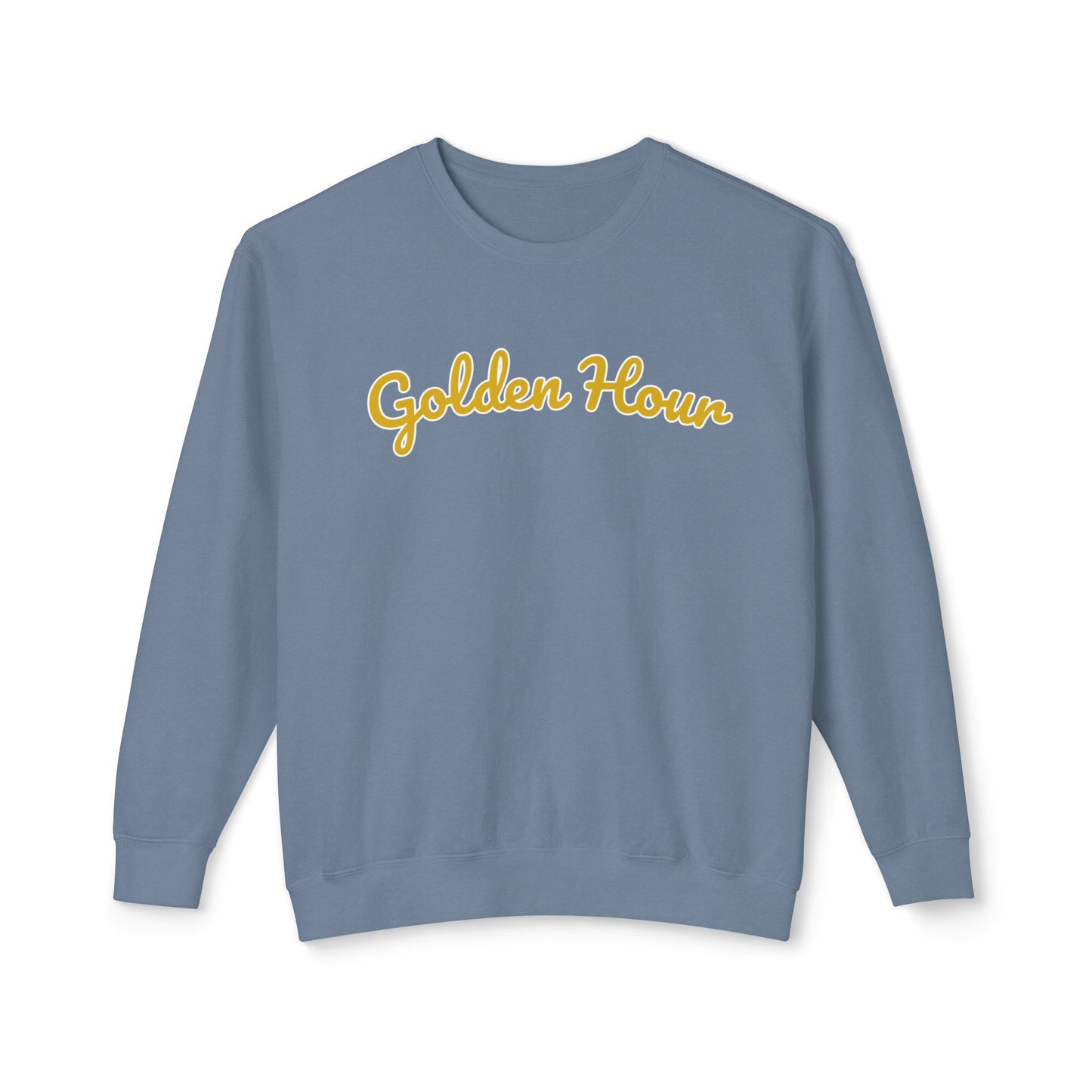 Women's Comfort Colors Lightweight Sweatshirt – "Golden Hour" Soft and Stylish Graphic Sweatshirt