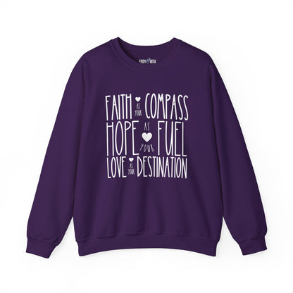 Faith as Your Compass: Women's Comfort Sweatshirt for Inspired Style - Eddy and Rita