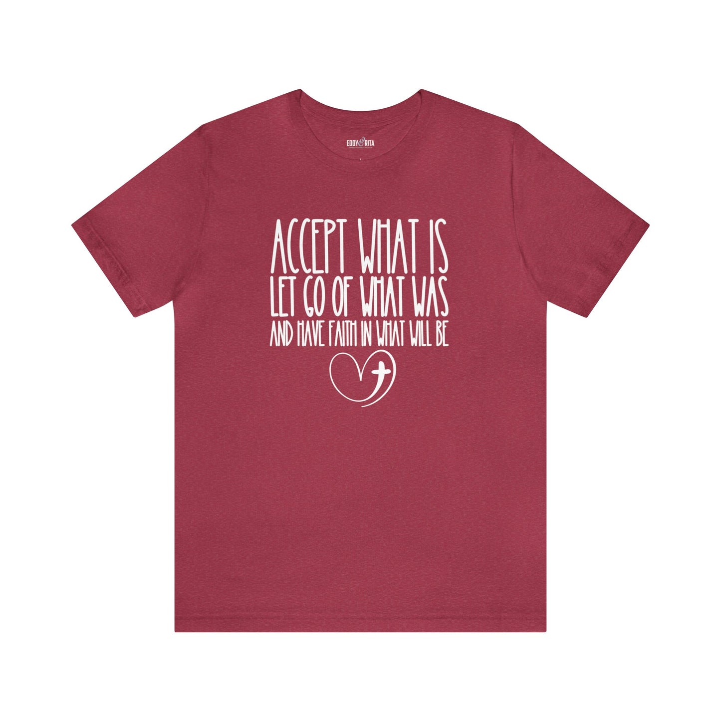 Accept, Let Go, Have Faith Women's Bella Canvas Tee: Inspirational Comfort with Stylish Ease