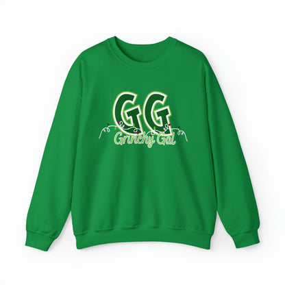 Women's 'GG' Grinchy Girl Christmas Lights Sweatshirt Success - Eddy and Rita