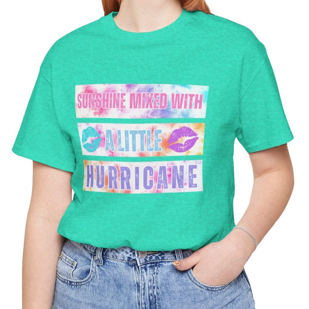 Sunshine & Hurricane - Women's Bella Canvas T-Shirt - Eddy and Rita