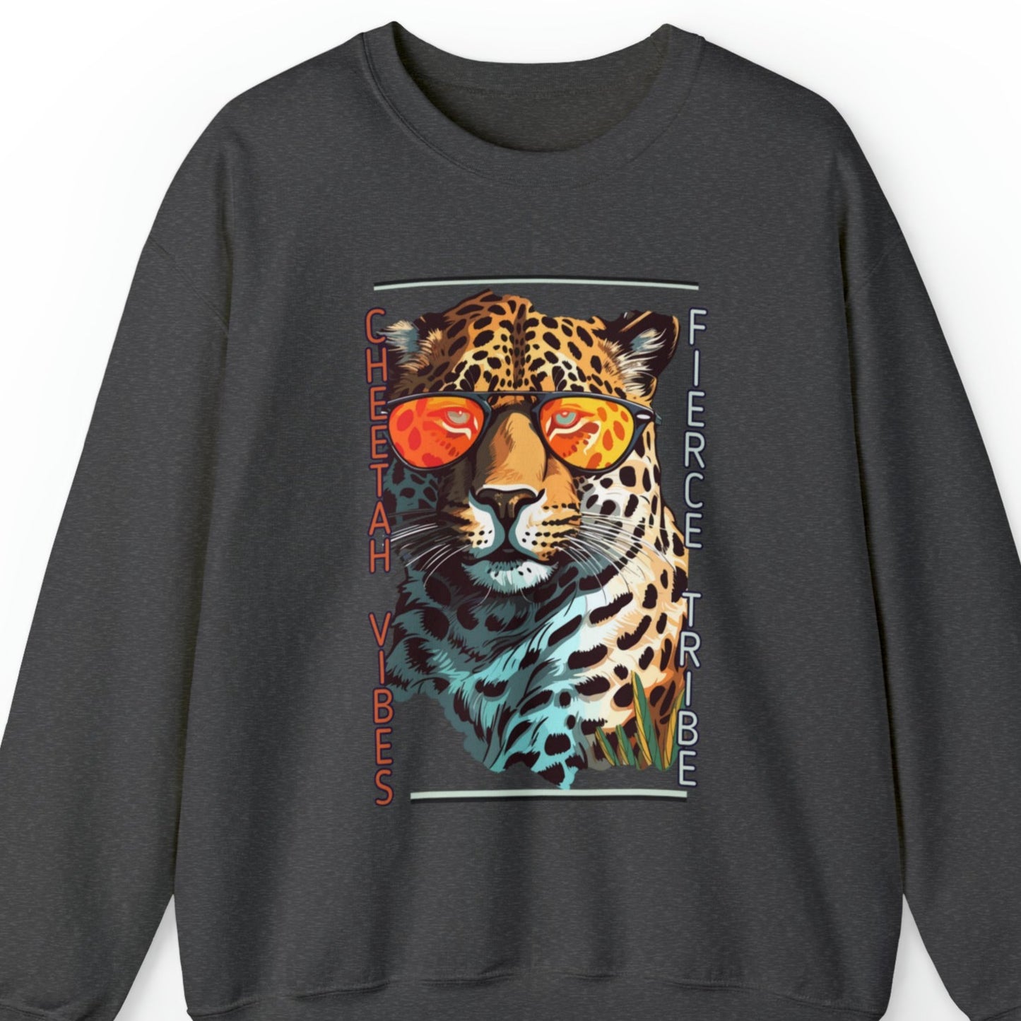 Cheetah Vibes: Join the Fierce Tribe Women's Sweatshirt - Eddy and Rita