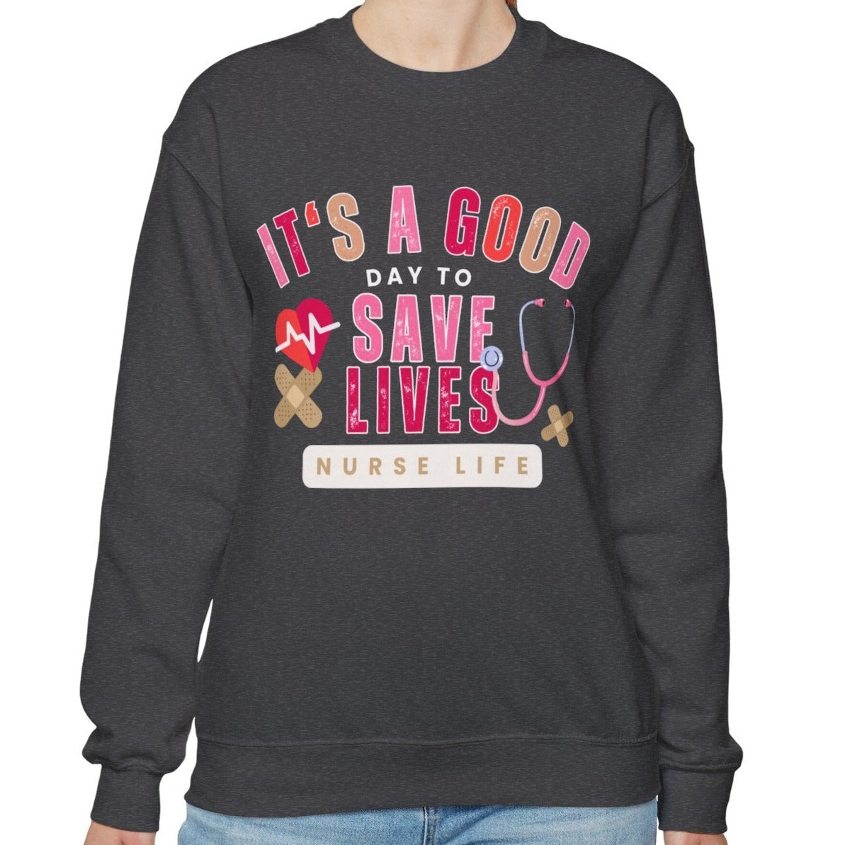 It's a Good Day to Save Lives Women's Gildan Sweatshirt - Eddy and Rita