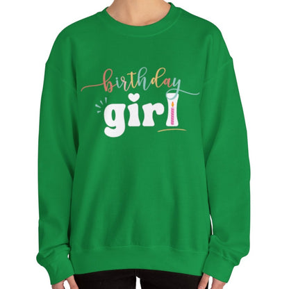 Celebrate in Style: Women's Birthday Girl Pullover Sweatshirt - Eddy and Rita