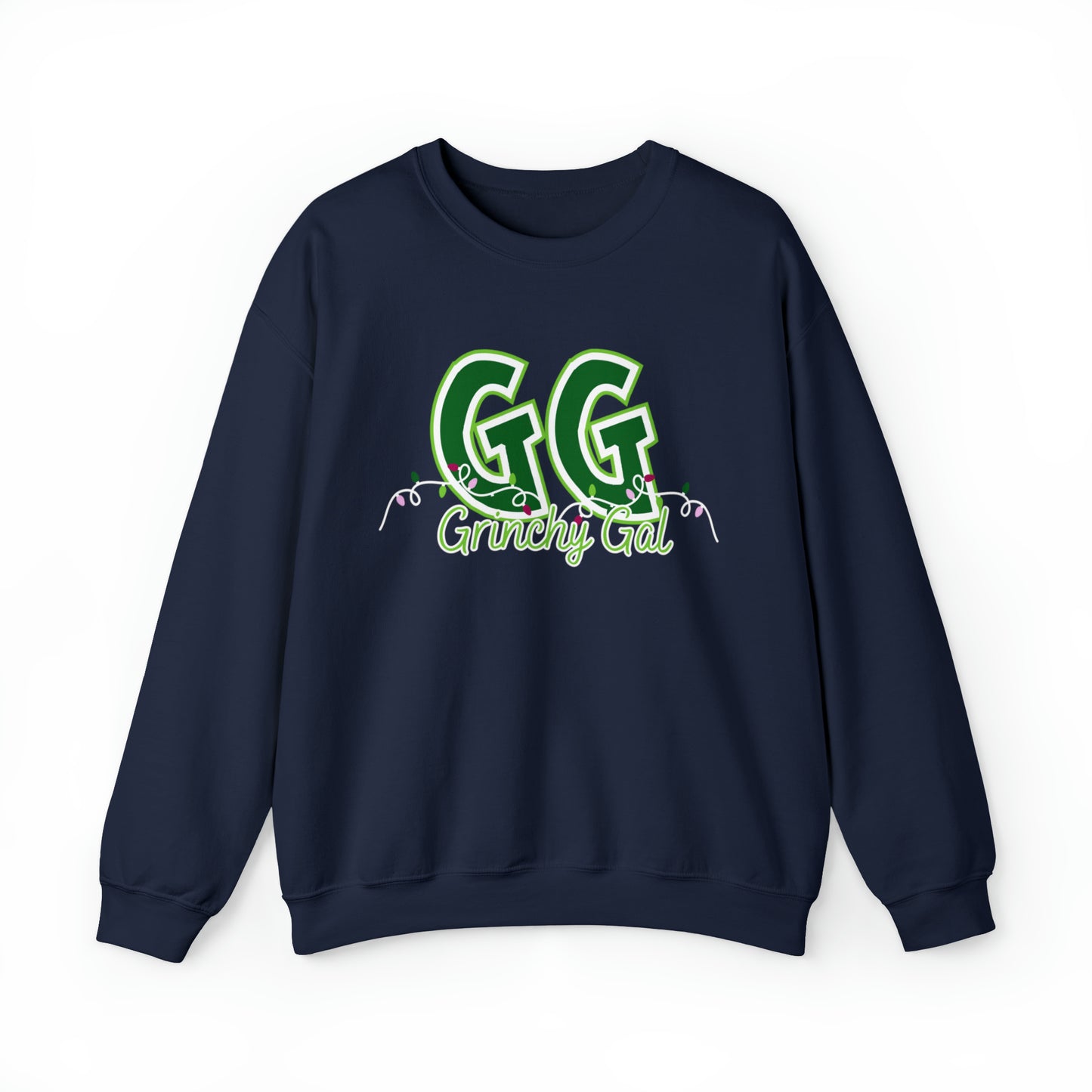 Women's 'GG' Grinchy Girl Christmas Lights Sweatshirt Success - Eddy and Rita