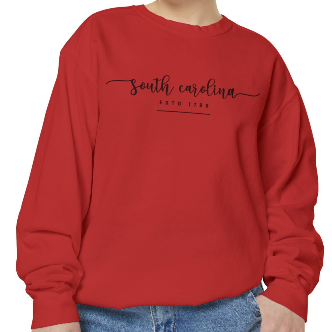 Comfort Colors Women's Sweatshirt - South Carolina Pride Pullover - Eddy and Rita